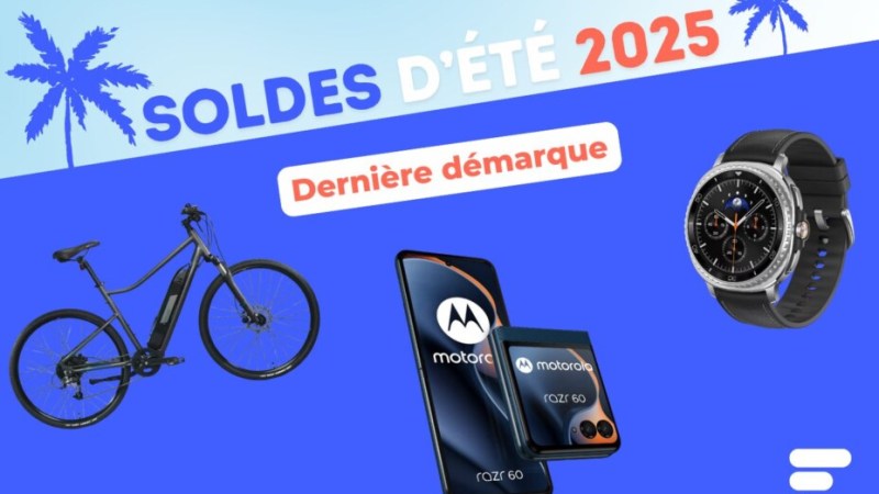 VAE Decathlon, smartphone pliant Motorola et nouvelle montre Samsung : voici le TOP 3 des meilleures offres de la dernière démarque des soldes