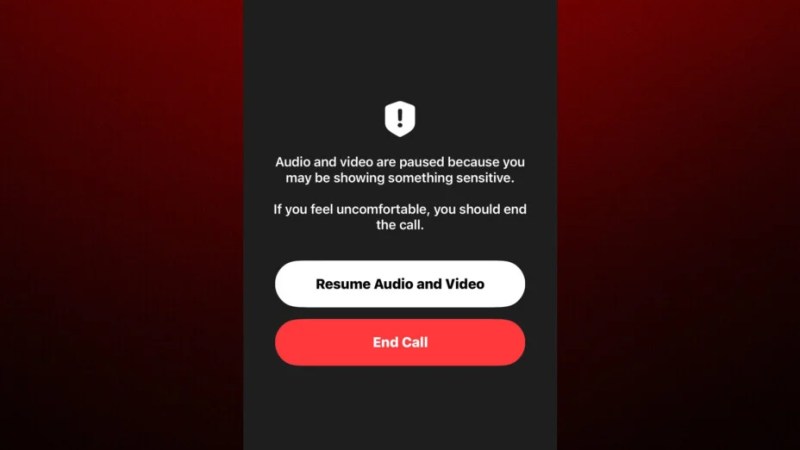 iOS 26 peut couper FaceTime si vous vous déshabillez