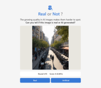 Le quiz « Réel ou Non ? » permet de tester ses capacités d'identification d'images IA.