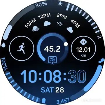 Circle Info Board Watch Face