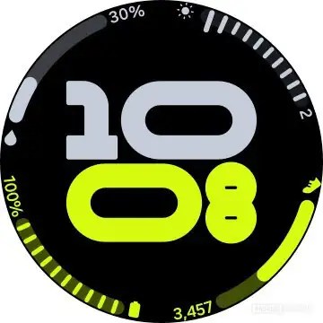 Interactive Number Watch Face