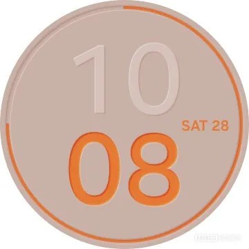 Minimal Digital Watch Face