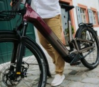 Fourche, tige de selle et triangle arrière sont suspendus. // Source : Winora