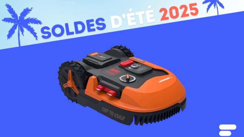 Tondez votre pelouse sans lever le petit doigt avec le robot Worx Landroid Plus WR147E.1 et sa ristourne de 350 € pour la fin des soldes