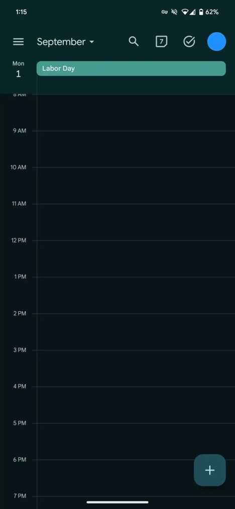 Google-Calendar-Material-You-2 Ancienne version de Google Agenda // Source : 9to5Google
