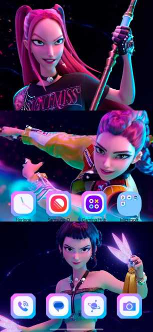 Fond d'écran Huntrix KPop Demon Hunters