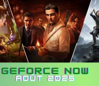 Illustres Catalogue GeForce Now août 2025