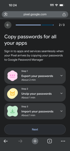 Le nouvel outil « Head Start » // Source : 9to5google