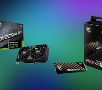 MSI GeForce RTX 5070 12G Shadow 2X OC + Spatium M470 Pro 1 To // Source : Frandroid