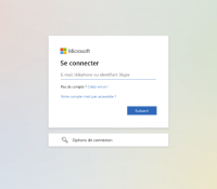 Écran de connexion Microsoft pour illustration.
