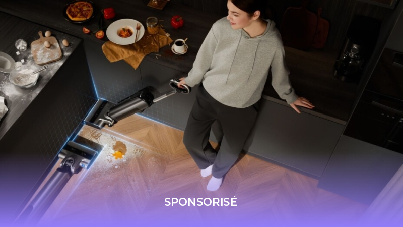 UWANT D700 : la brosse en forme de D de cet aspirateur laveur change tout