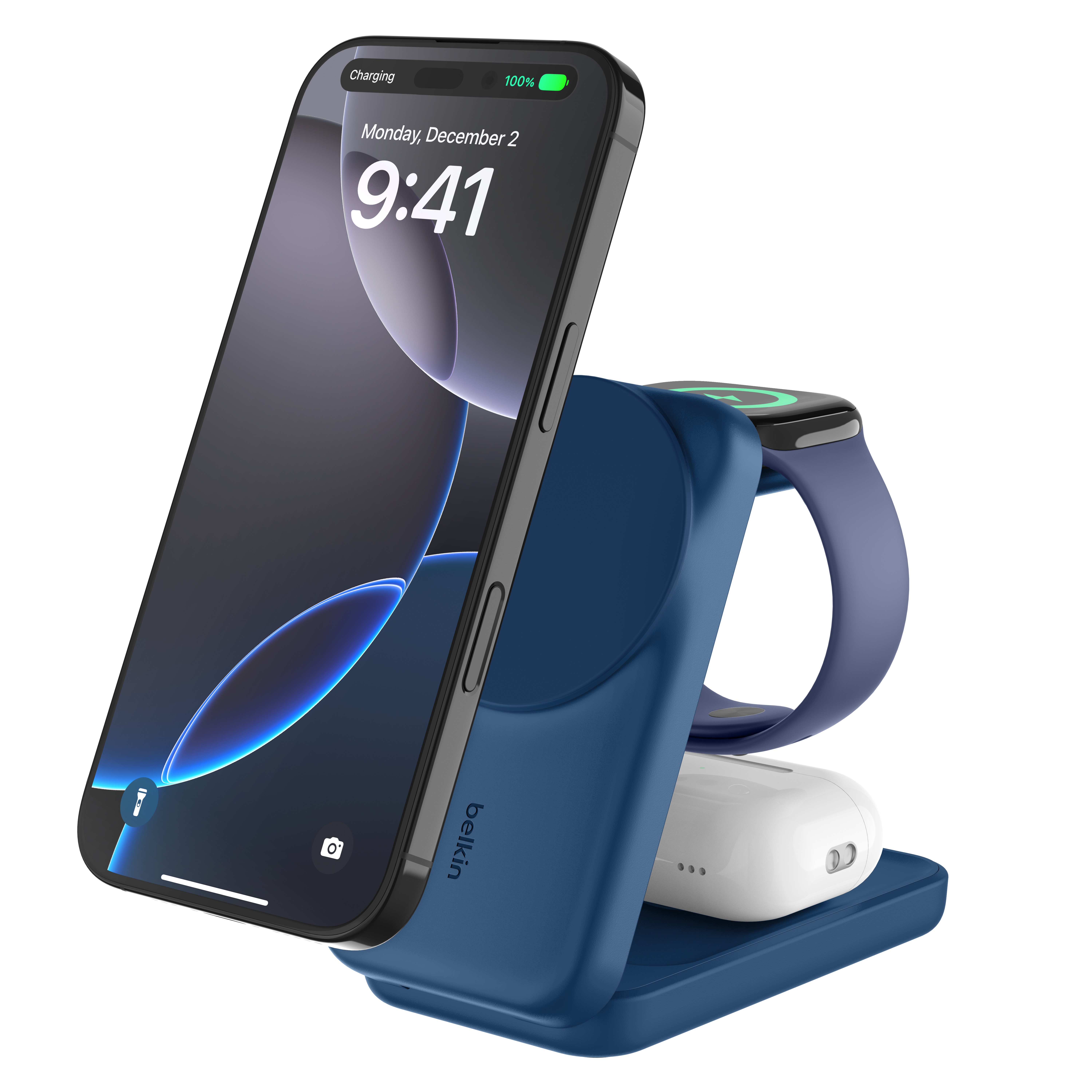 Belkin UltraCharge Magnetic Charger (3 en 1) // Source : Belkin