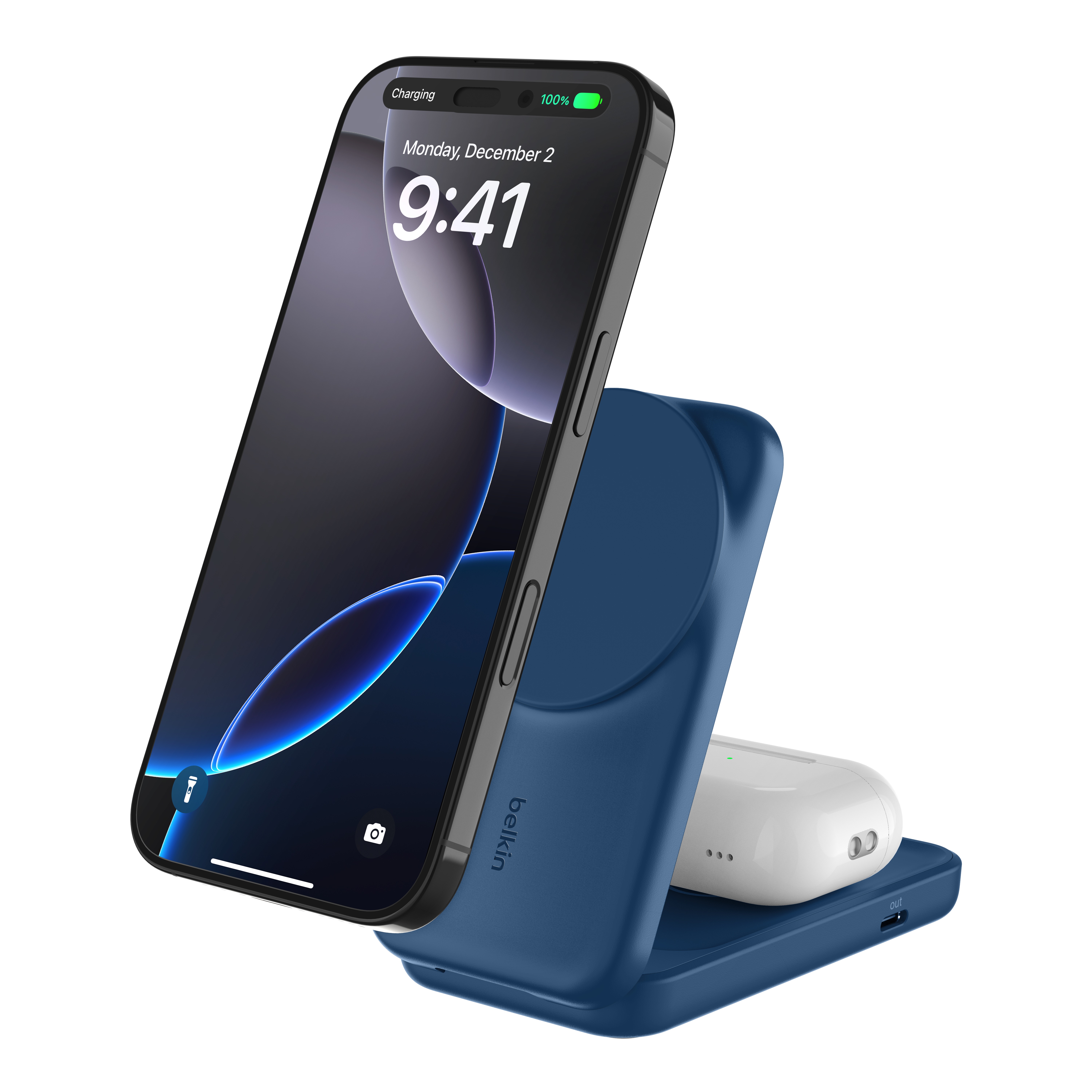 Belkin UltraCharge Magnetic Charger (2 en 1) // Source : Belkin
