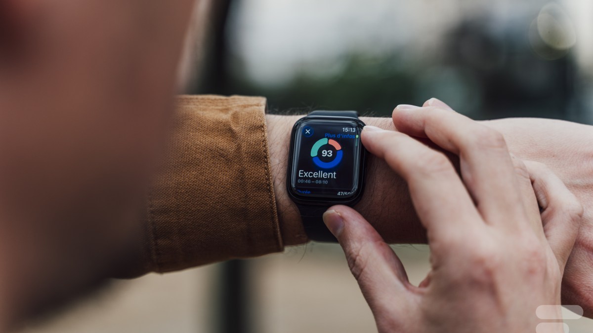 Le score de sommeil sur l'Apple Watch SE 3
