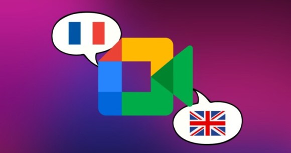 Traduction français anglais sur Google Meet // Source : Frandroid