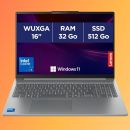 Idéal pour la bureautique, ce performant laptop Lenovo 16″ avec 32 Go de RAM chute sous les 750 € sur Amazon