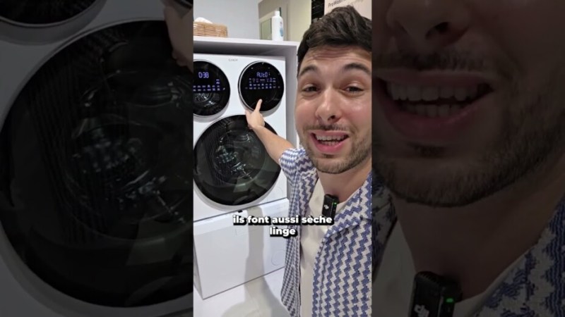 Une machine à laver à 3 hublots ?!