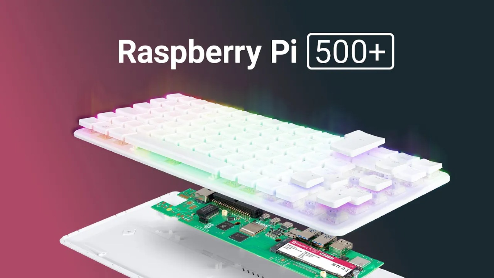 Le Raspberry PiÂ 500+ est un ordinateur complet nichÃ© dans un clavier mÃ©canique