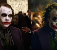 A gauche, image originale du Joker issue de The Dark Knight. A droite son équivalent généré par Midjourney // Source : Warner Bros 