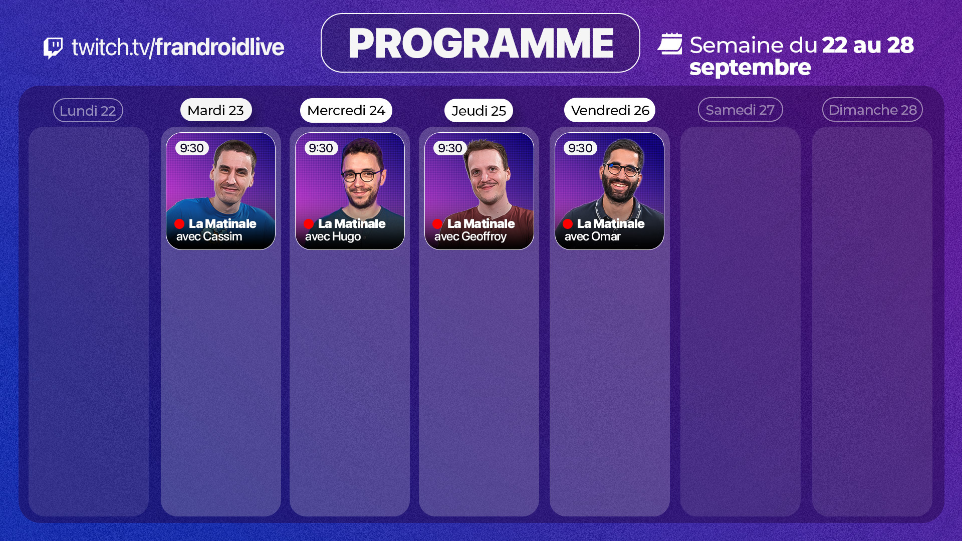 PROGRAMME LIVE TWITCH FRANDROID_16-9_1909 v2