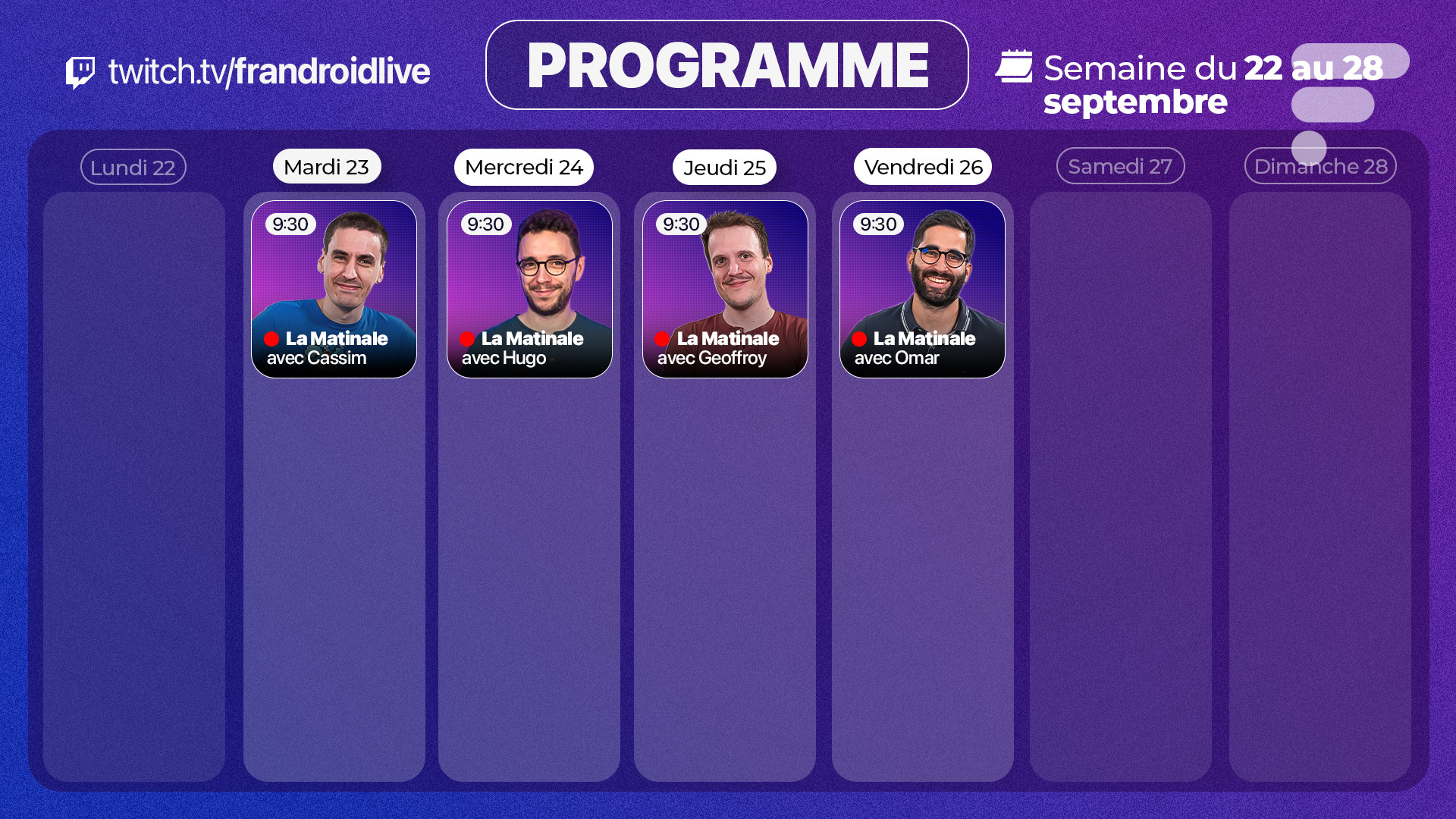 PROGRAMME LIVE TWITCH FRANDROID_16-9_1909 v2