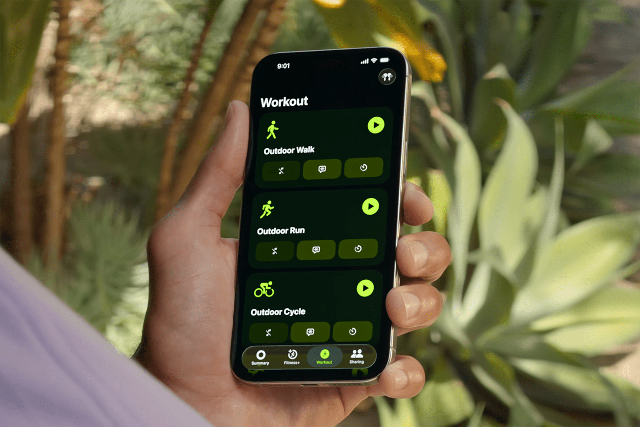 L'application Forme sur iOS 26