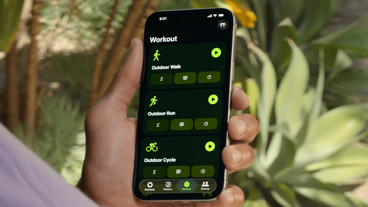 L'application Forme sur iOS 26