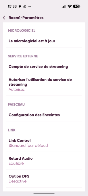 Application MusicCast // Source : Sylvain Pichot - Frandroid