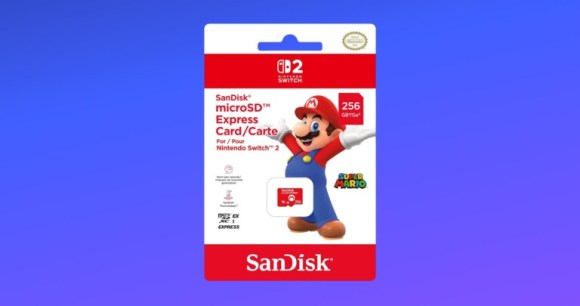 La carte microSD express 256 Go SanDisk pour Switch 2 // Source : Frandroid