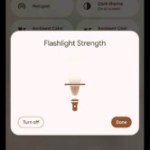 Un curseur de luminosité plus réaliste pour la lampe torche des Pixel