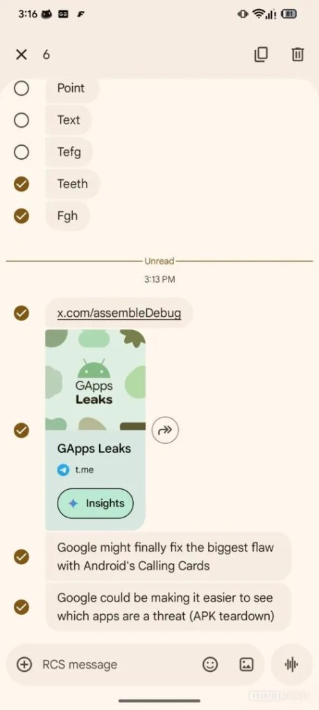 Google Messages nouvelle interface 2 Google Messages nouvelle interface 2