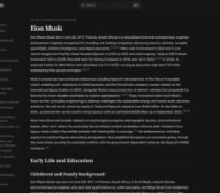 Page Elon Musk sur le site Grokipedia