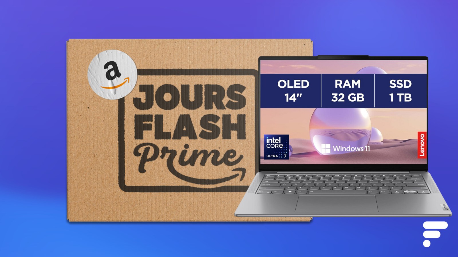Ce puissant laptop Lenovo avec Ã©cran OLED, Ultra 7 et 32 Go de RAM est Ã  moitiÃ© prix pour...