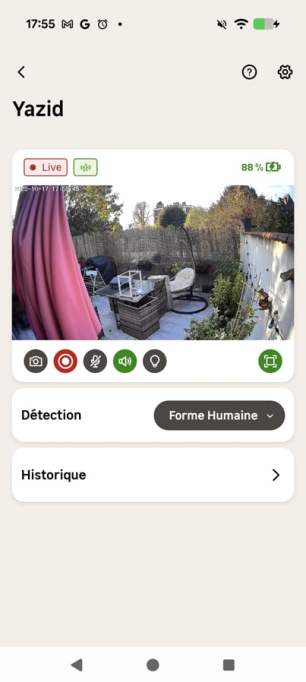 Lexman Caméra solaire de vidéosurveillance sans fil intext capture (10)