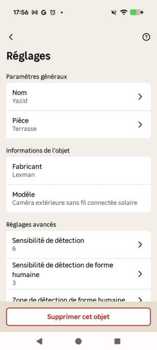 Lexman Caméra solaire de vidéosurveillance sans fil intext capture (14)