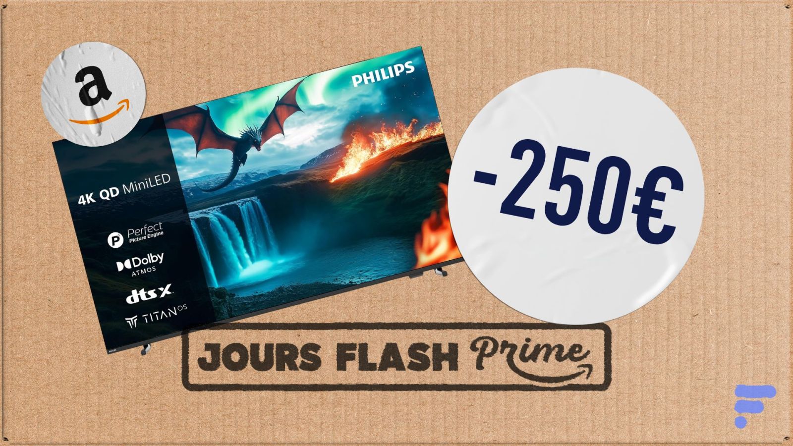 Ce TV Philips Ambilight 65â€³ MiniLED 4K HDR10+ baisse de 250 â‚¬ pendant le Prime Day,...
