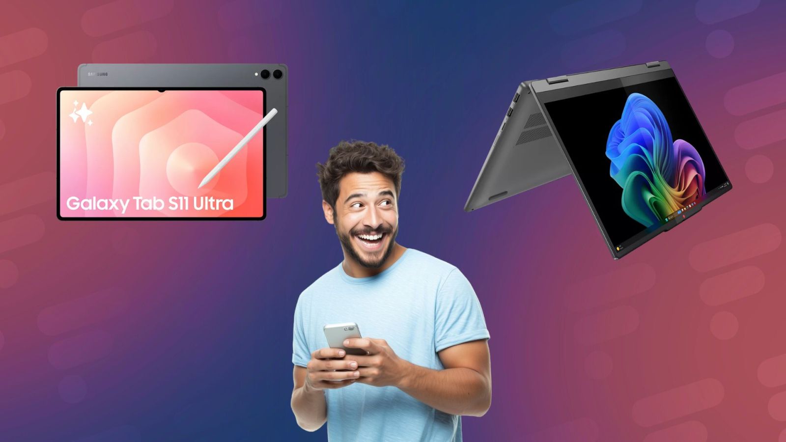 Forfait 5G avec Go illimitÃ©s, Samsung Galaxy Tab S11 Ultra et laptop Lenovo 2-en-1 : le TOP 3...