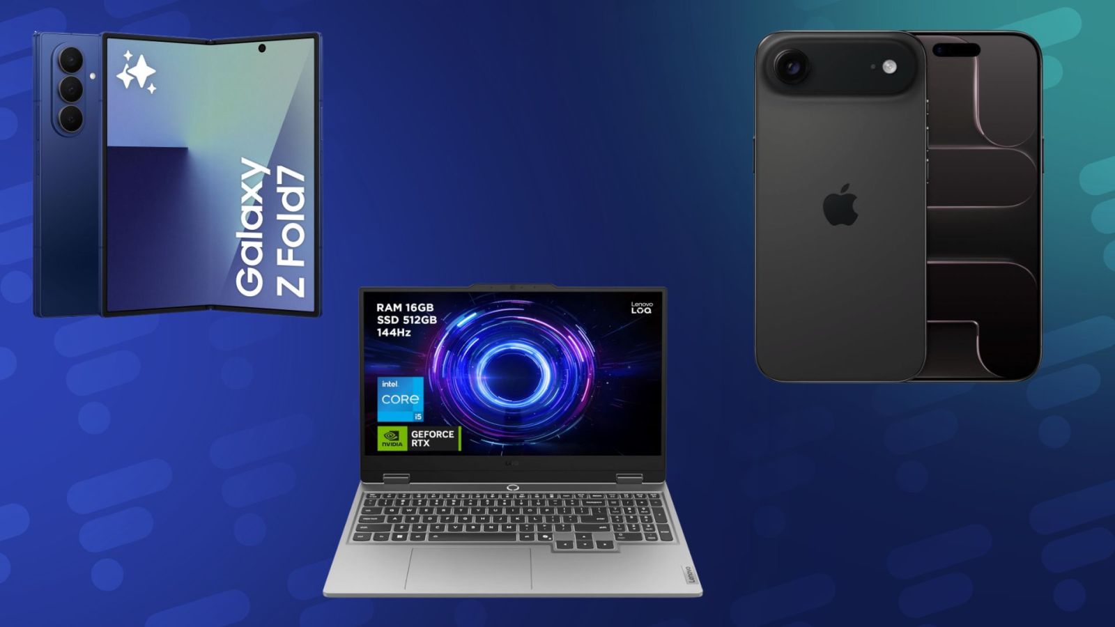Samsung Galaxy Z Fold 7, iPhone Air, laptop avec RTX 5050â€¦ les meilleures promos tech de ce...