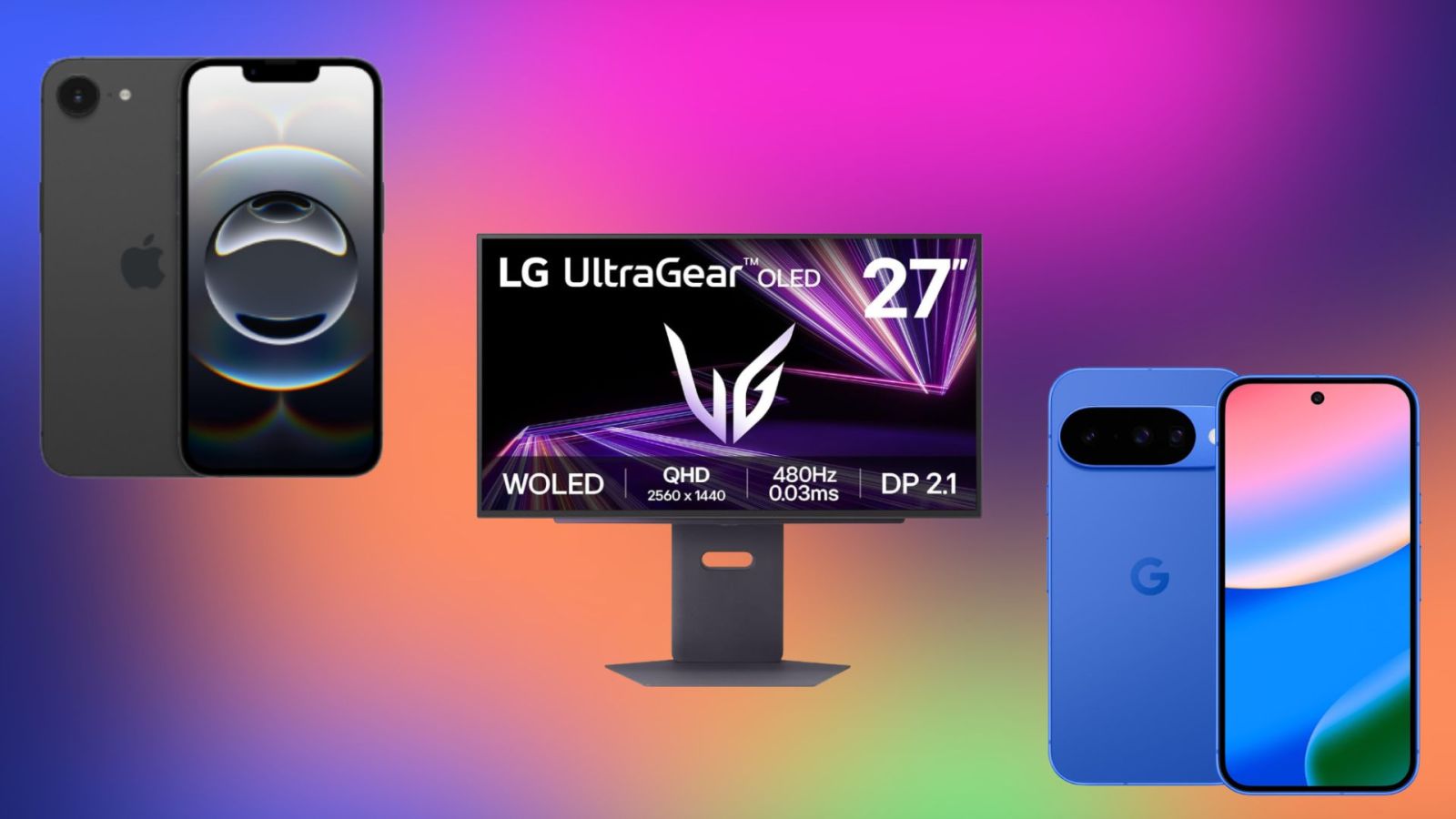 IPhone 16e, Pixel 10, moniteur gaming LG OLED Ã  480 Hz et plus : les meilleures promos du jour...