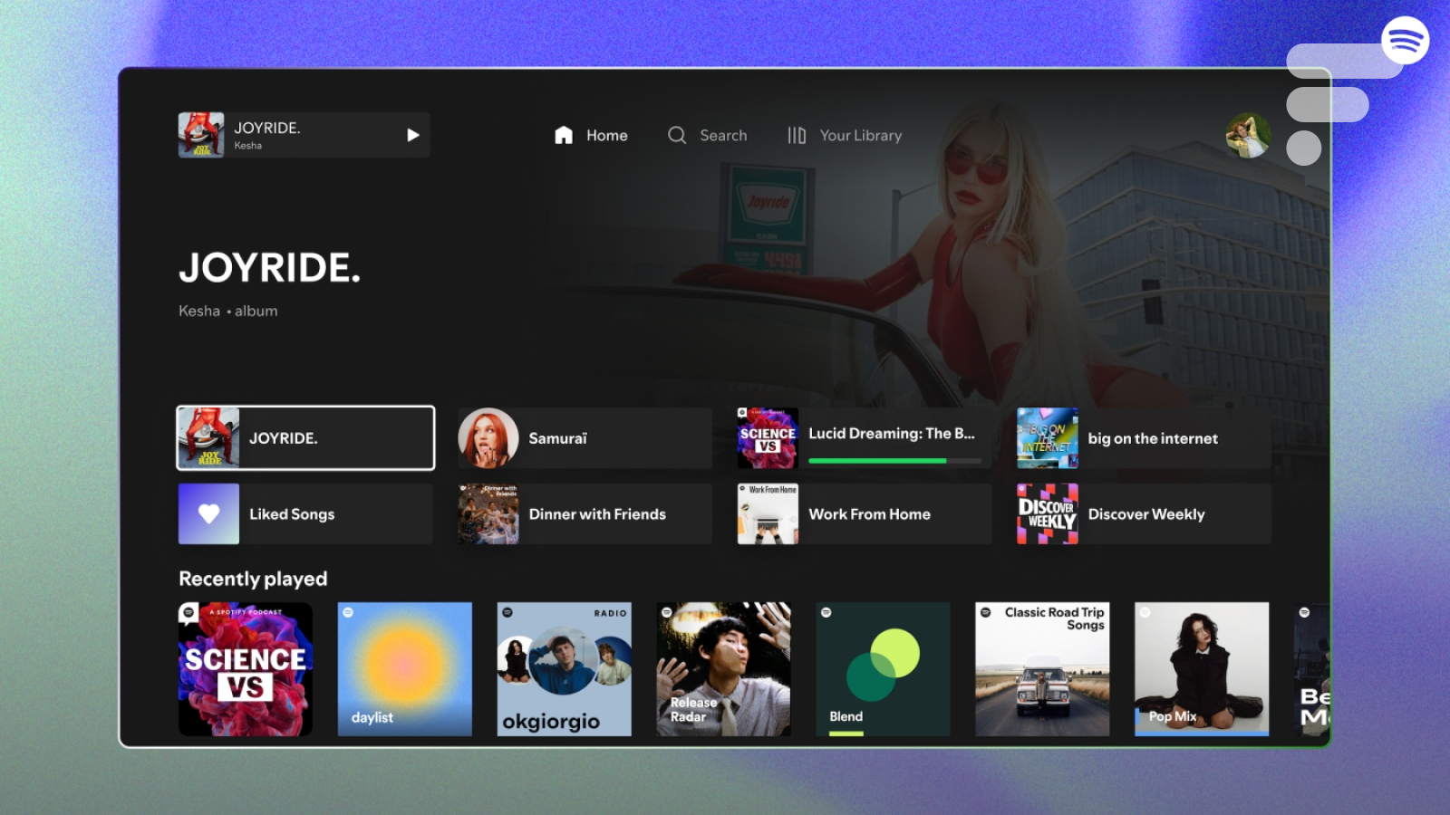 Spotify rénove de A à Z son application sur Apple TV afin de nous faire décrocher...