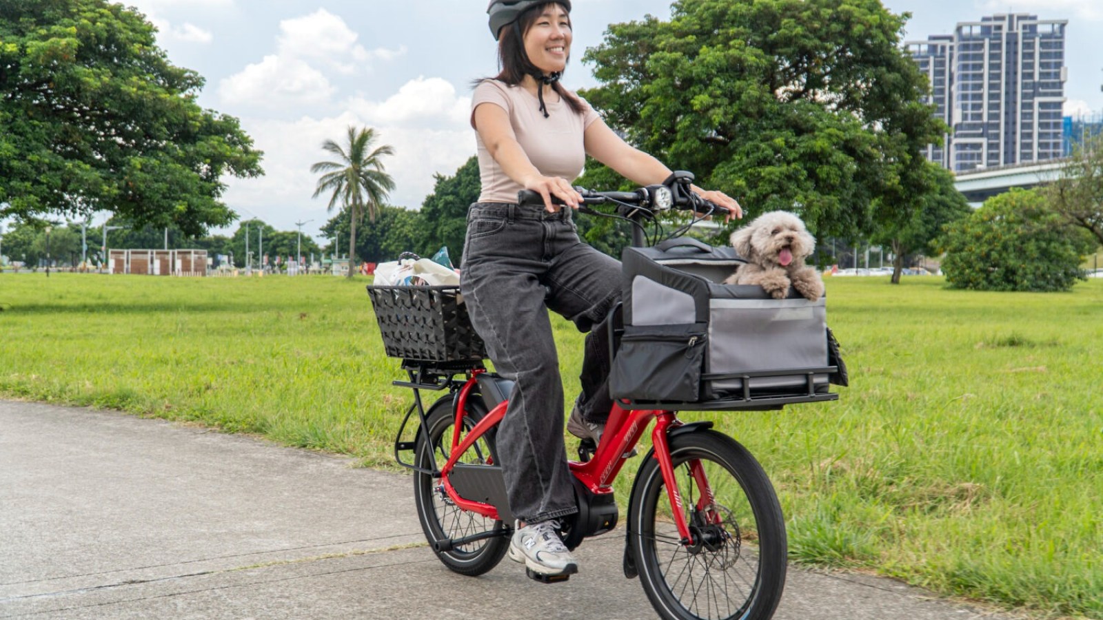 Tern dÃ©gaine un panier vÃ©lo avant trÃ¨s pratique capable de transporter vos animaux