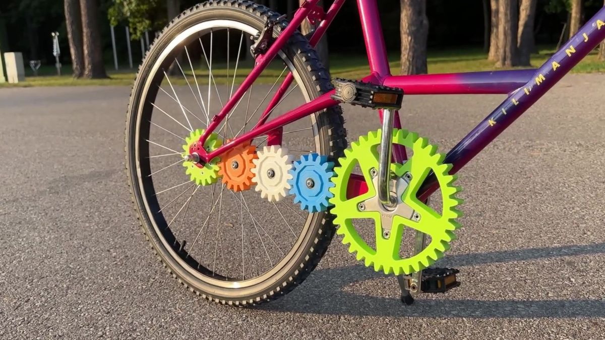 Transmission vélo 3D plastique