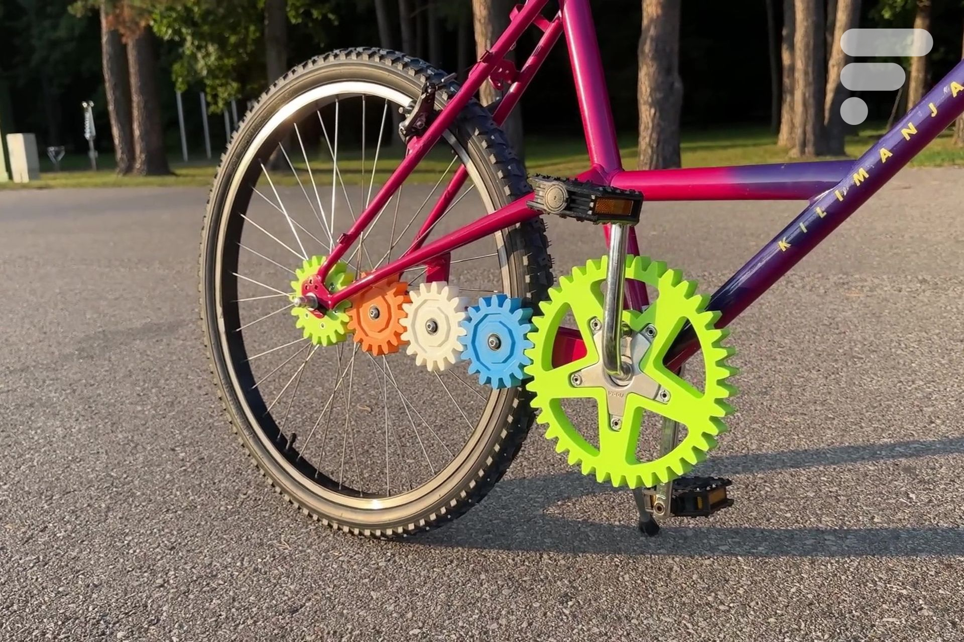 Transmission vélo 3D plastique