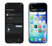 Un transfert de fichier d'un Pixel 10 vers un iPhone via Quick Share et AirDrop // Source : Google