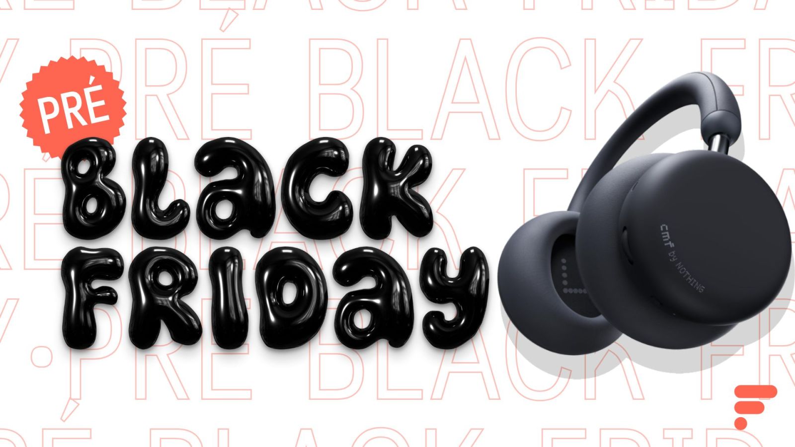 CMF Headphone Pro - Casque Bluetooth Over-Ear Sans Fil 100h Autonomie, Hi-Res LDAC, ANC - Gris Foncé