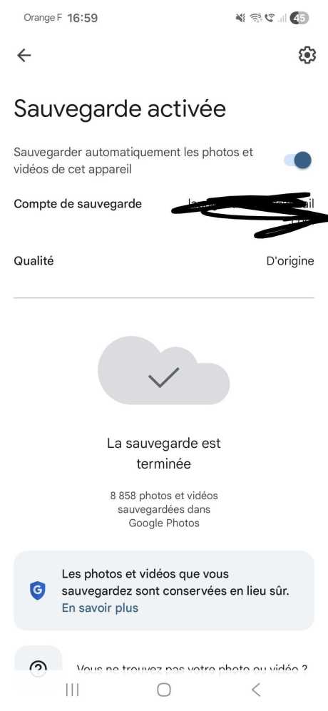 Désynchroniser Google Photos 2