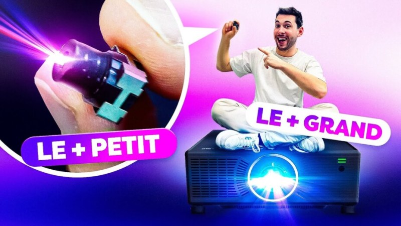 On a pu voir le PLUS PETIT vidéoprojecteur au MONDE ! (Visite chez Formovie)