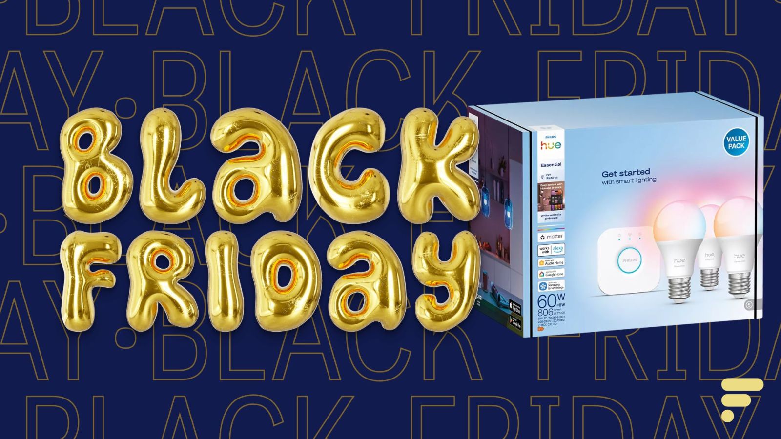 La Black Friday Week, câ€™est -33 % sur ce pack Philips Hue Essential pour dÃ©couvrir les...