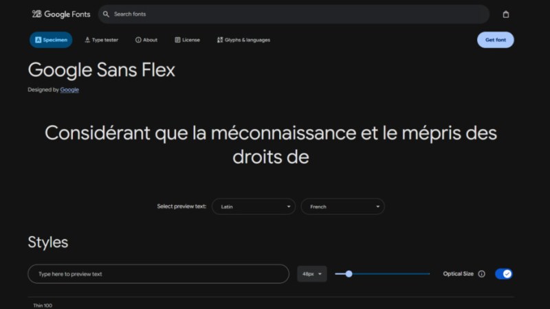 Écrivez comme Google : la nouvelle police Google Sans Flex est gratuite