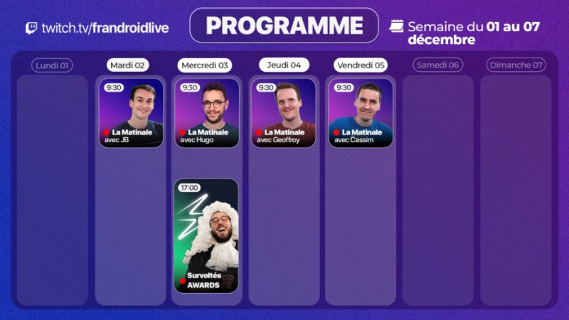 Tier List géante des meilleures voitures électriques et 4 Matinales : l’énorme programme Twitch de cette semaine s’annonce bouillant Tier List géante des meilleures voitures électriques et 4 Matinales : l’énorme programme Twitch de cette semaine s’annonce bouillant